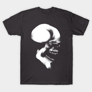 Sketch Devil Skull Tattoo Style Design Drawing Art Graphic T-Shirt